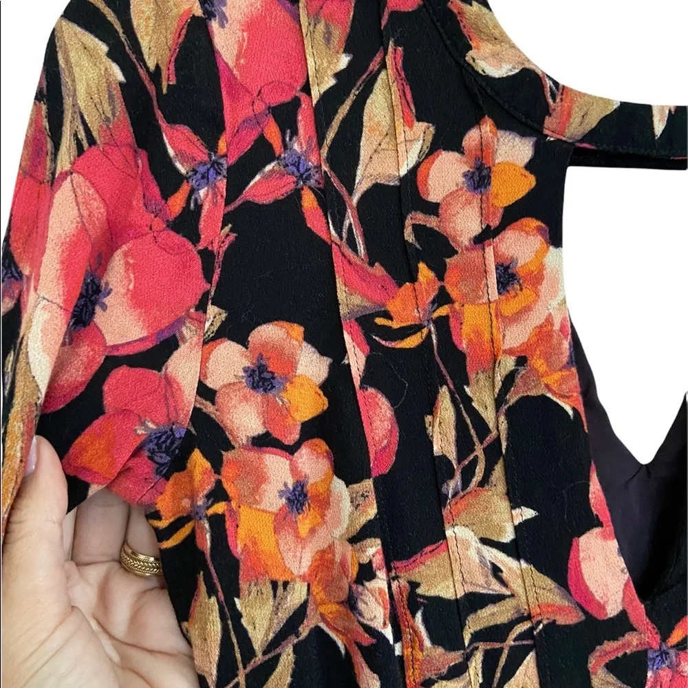 Free People Tegan Printed Cutout Mini Dress